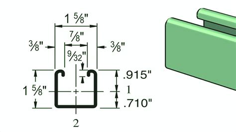shallow unistrut dimensions|P1000 .